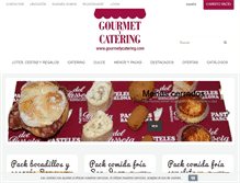 Tablet Screenshot of gourmetycatering.com